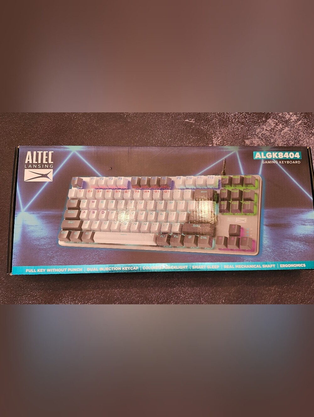 New Sealed In Box Wired Gaming Keyboard Altec Lansing ALGK8404WG